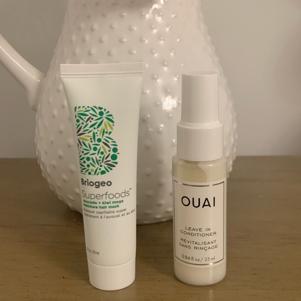 Haircare Minis Bundle - Ouai Leave in Conditioner & Briogeo Mask